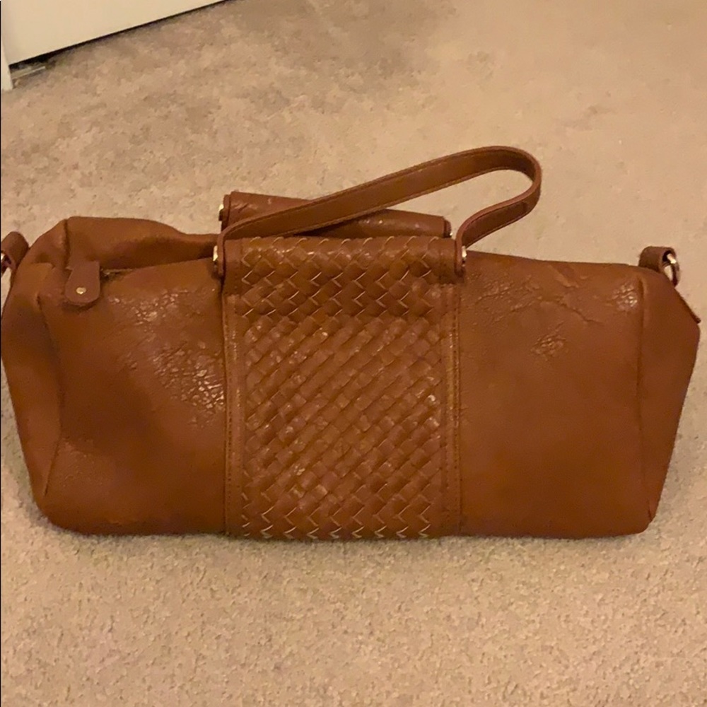 Brown leather purse